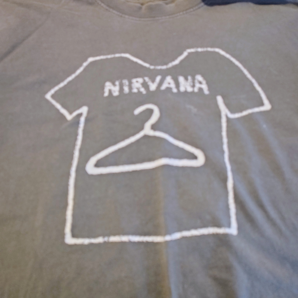 NIRVANA Gray Tee with Rare Logo